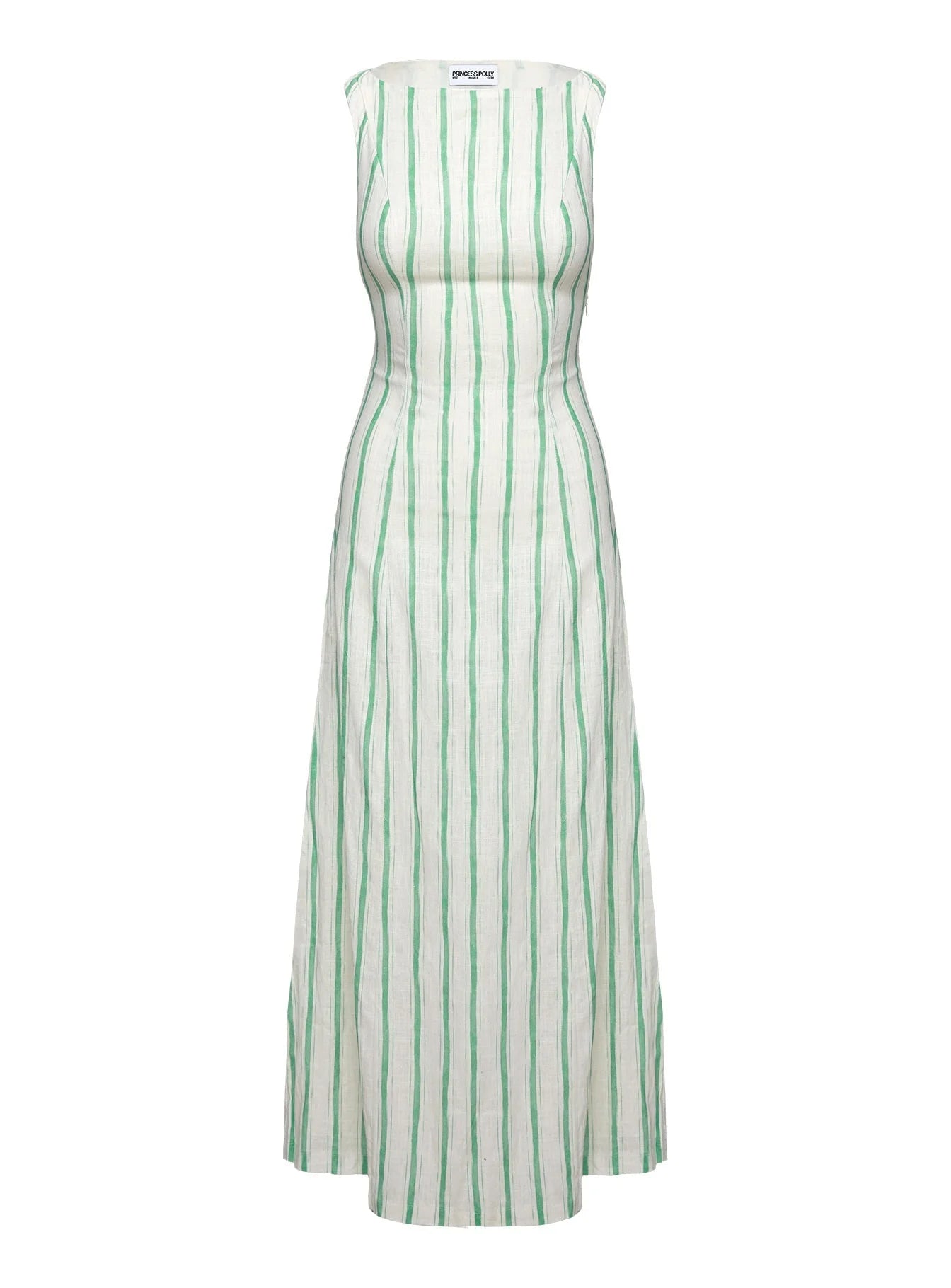 Lewisa Maxi Dress Green Stripe Tall
