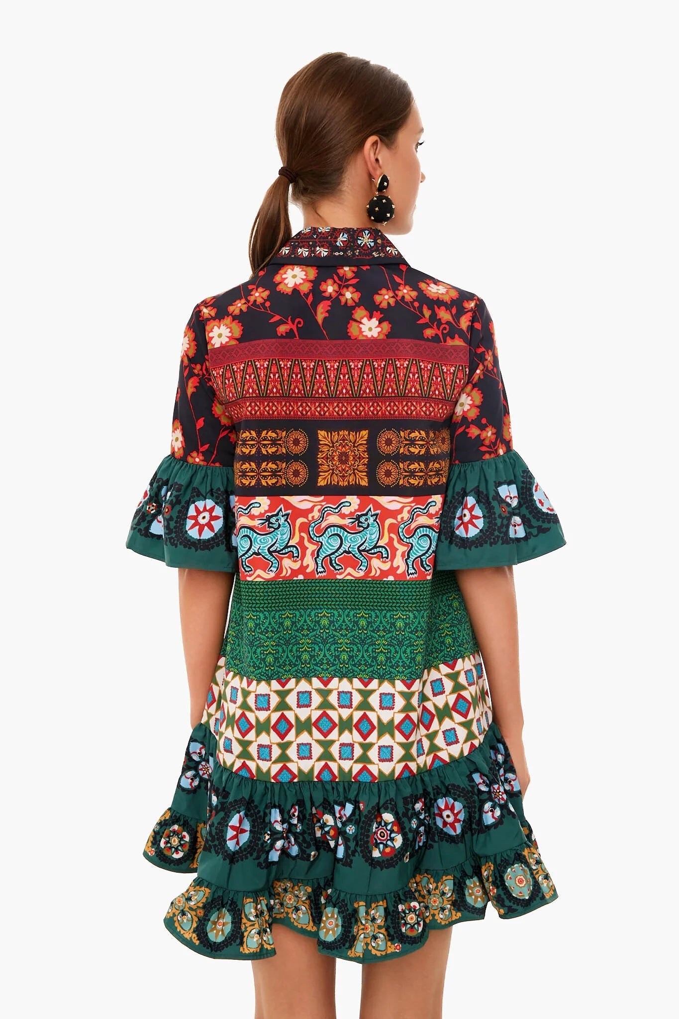 Patchwork Choux Dress