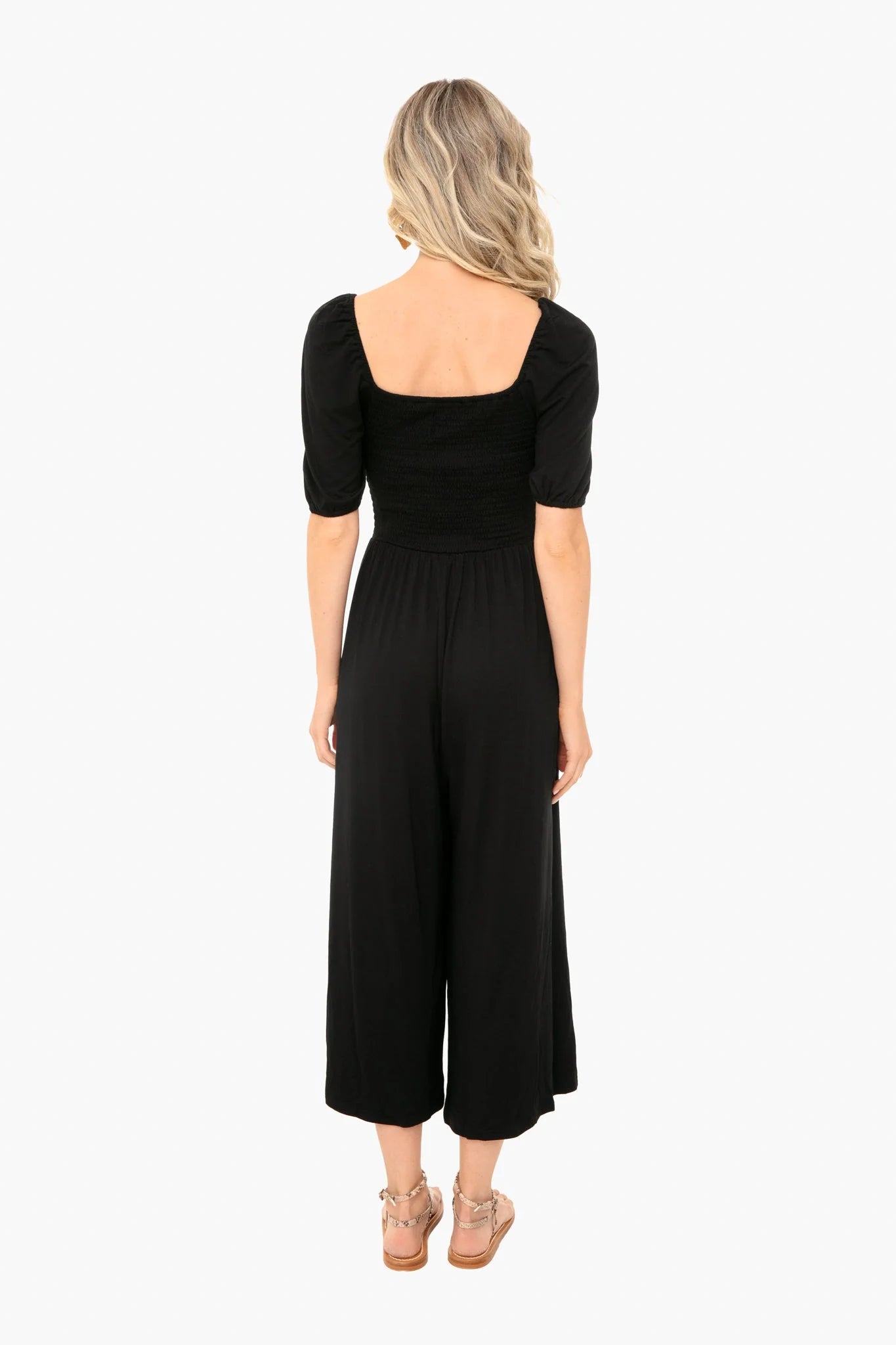 Smocked Jumpsuit