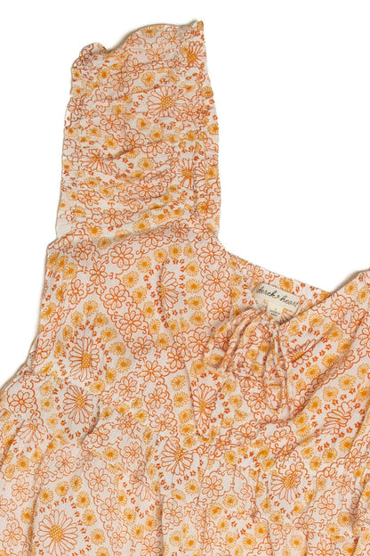 White Sunflower Rayon Maxi Dress
