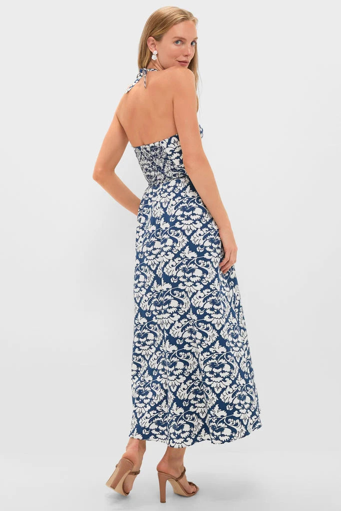 Dark Blue Johanna Midi Dress
