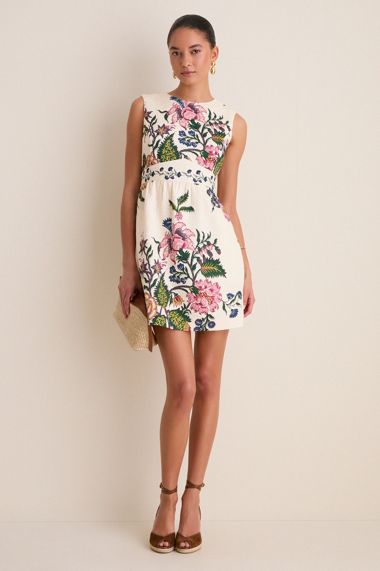 Belle Bouquet Jacquard Victorie Mini Dress