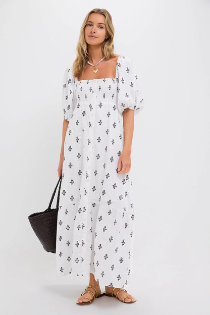 Exclusive Daughters Blackberry Wine Santiago 3 Maxi Dress