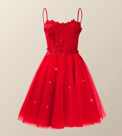 Lavender Corset A-line Short Homecoming Dress