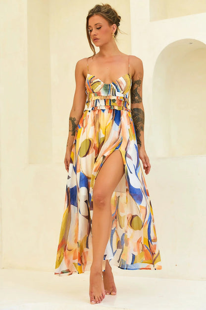 Radiance Maxi Dress - Blue Multi