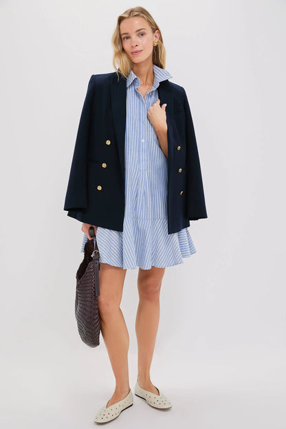 Blue Stripe Callahan Shirt Dress