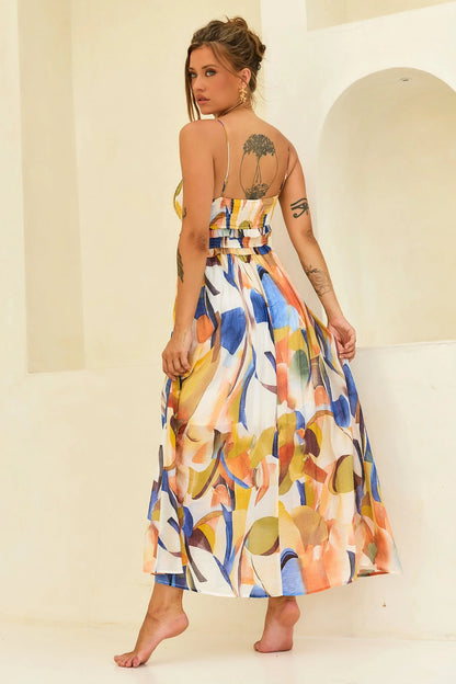 Radiance Maxi Dress - Blue Multi