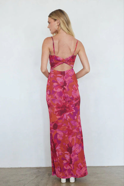 Ysabelle Twist Back Maxi Dress
