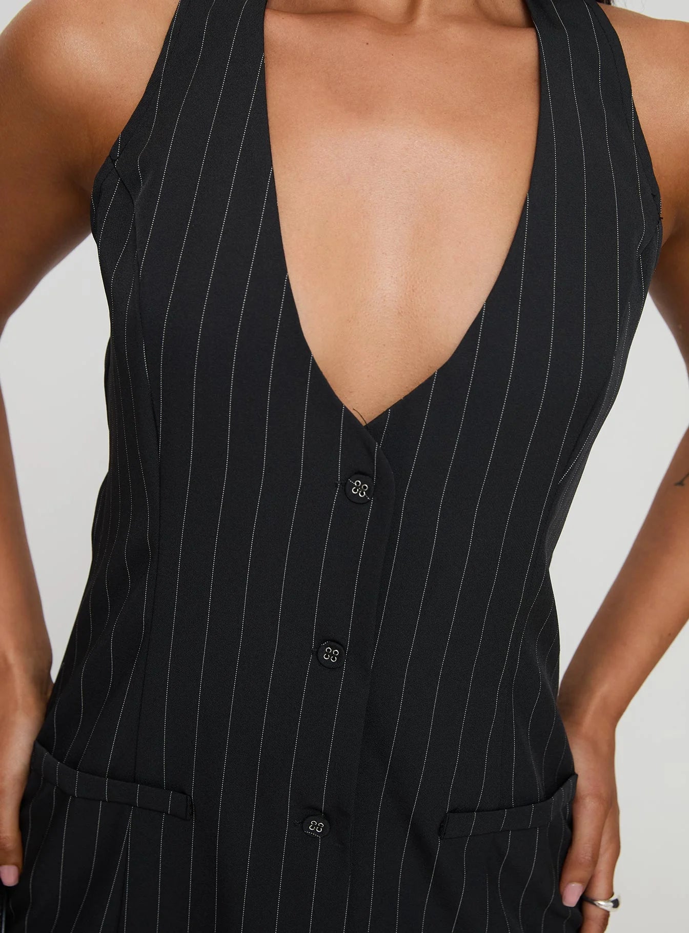 Fenny Mini Dress Pinstripe
