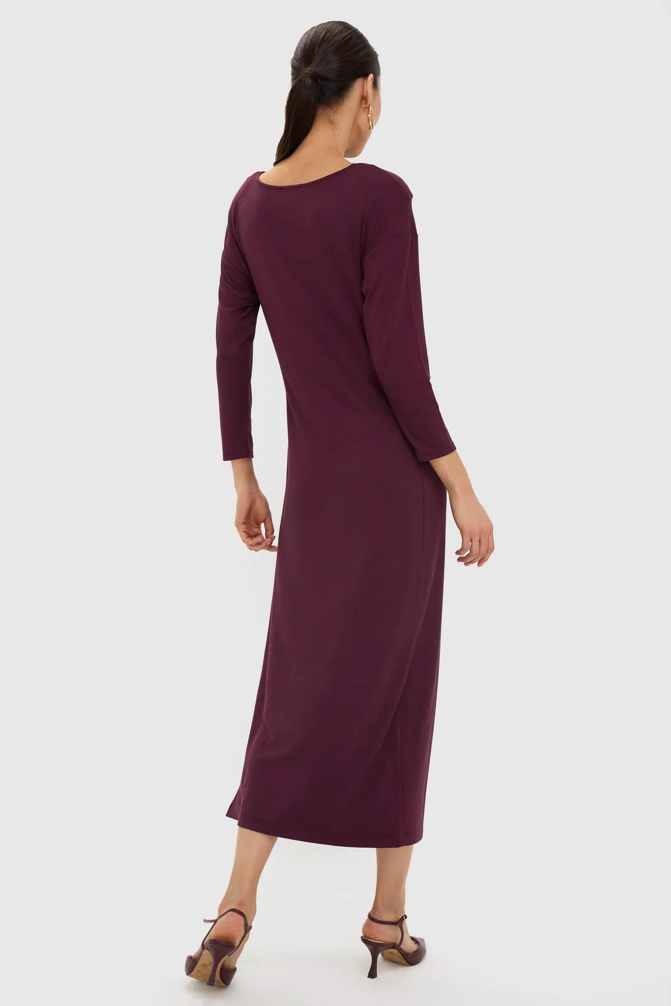 Winetasting Side Tie Elspeth Maxi Dress