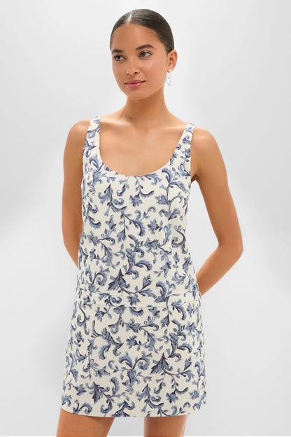 Blue Baroque Rue Shift Mini Dress