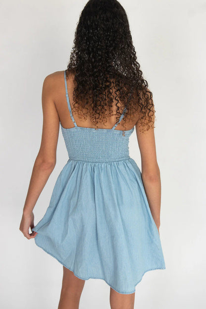 Denim Bustier Bodice Dress