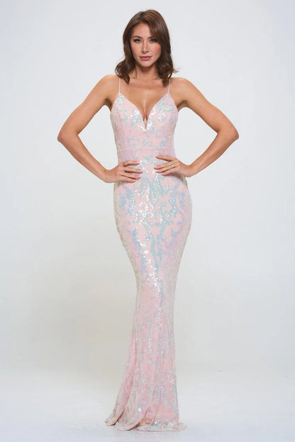Cynthia Sequin Maxi Gown