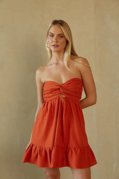 Savannah Twist Front Romper