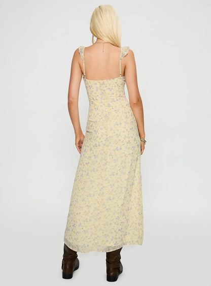Jayne Frill Maxi Dress Multi