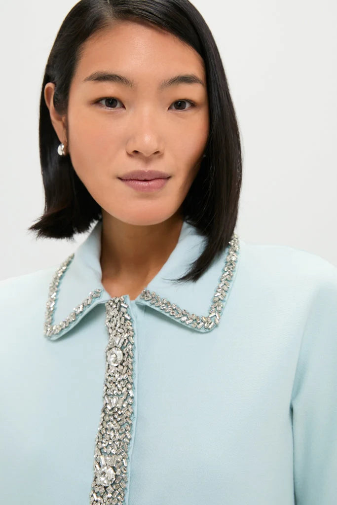 Ice Blue Embellished Nicola Dress