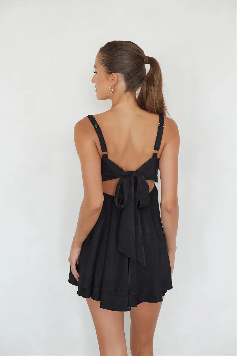 Suki Twist Babydoll Mini Dress