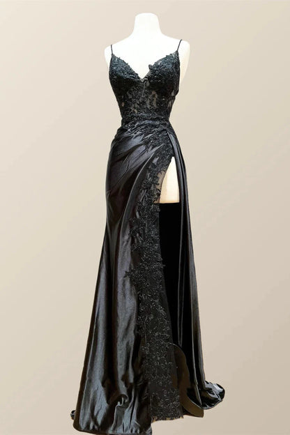 Wine Red Appliques Mermaid Long Formal Dress