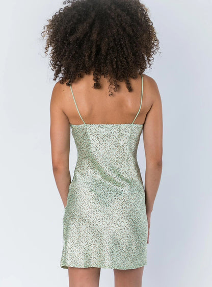 Stargazing Mini Dress Green