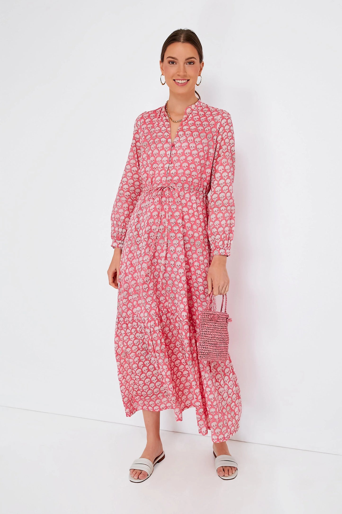 Crescent Flower Bon Pink Frances 3 Dress