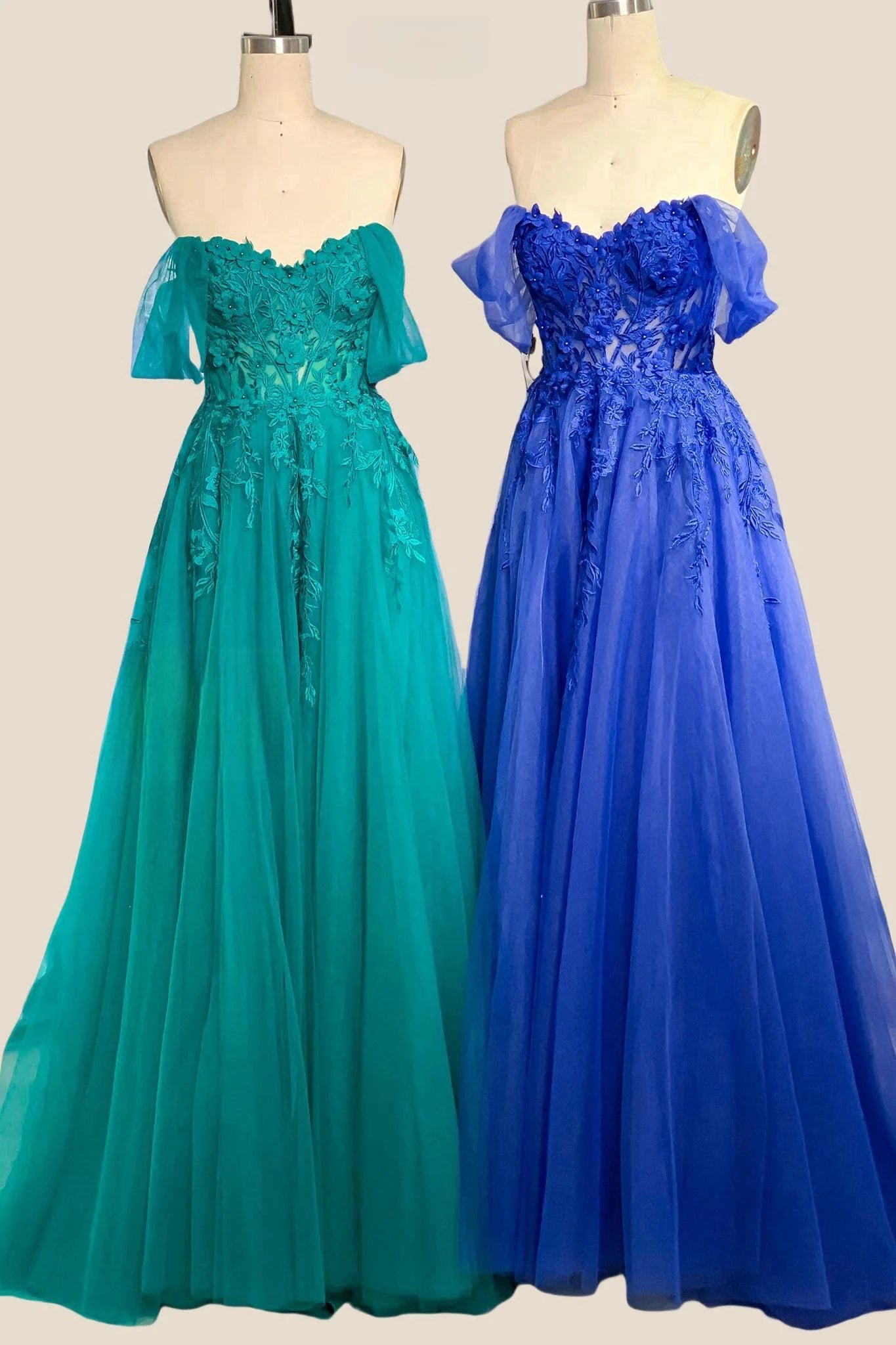 Yellow Floral Embroidery Strapless A-line Formal Dress