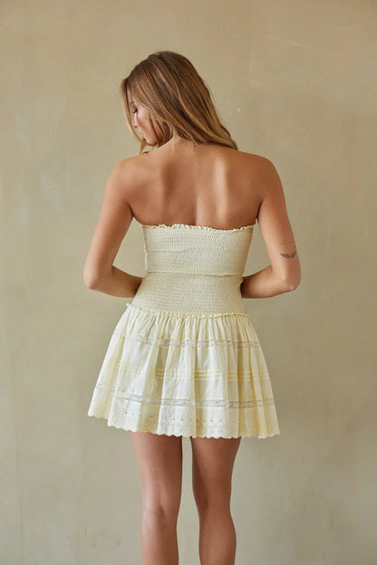 Hallie Smocked Mini Dress