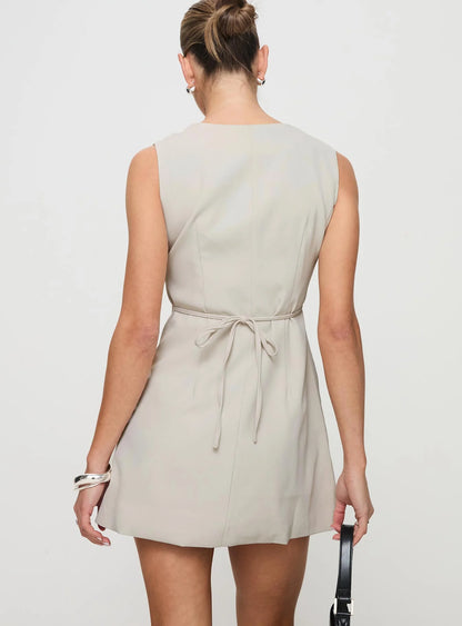 Katja Mini Dress Oyster
