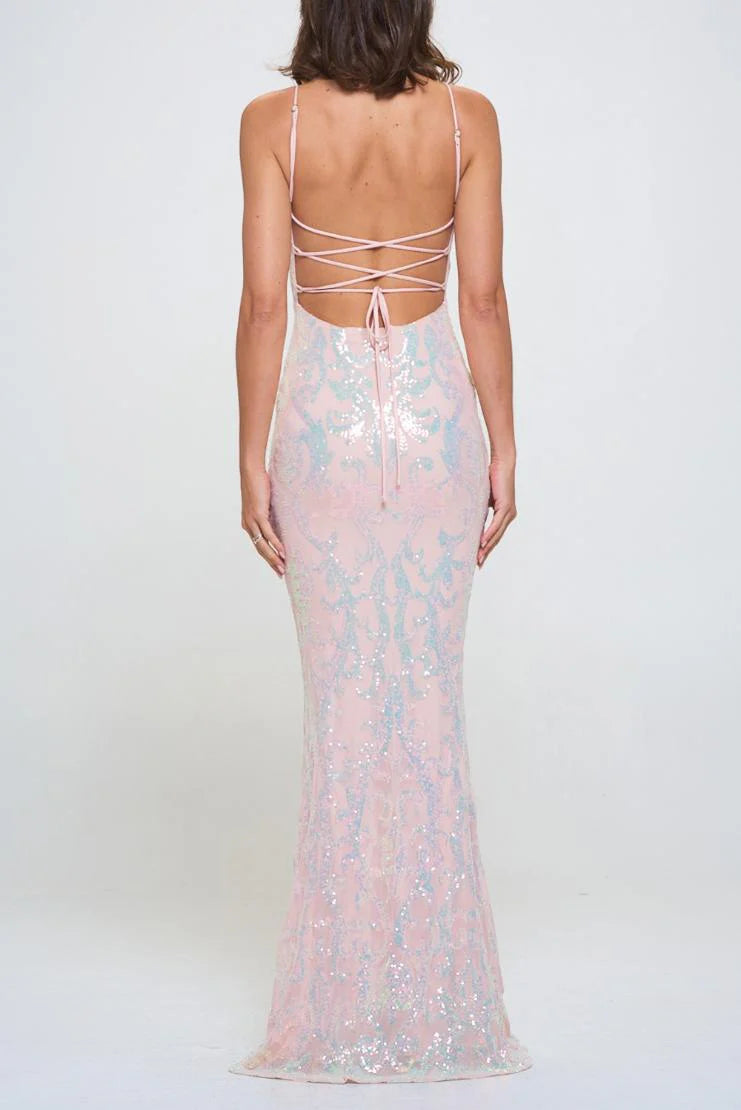 Cynthia Sequin Maxi Gown