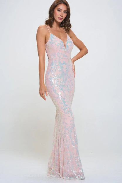 Cynthia Sequin Maxi Gown