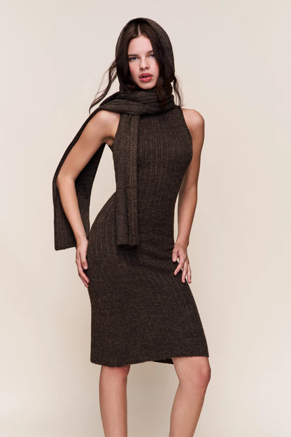 Hooded Knit Dress
