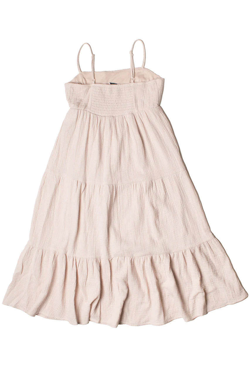 Tiered Gauze Midi Dress