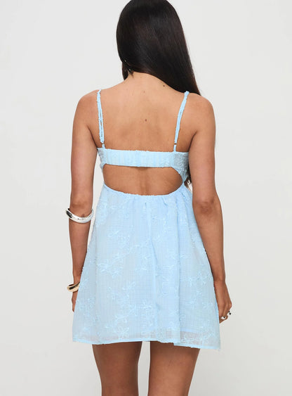 Granno Mini Dress Light Blue Petite