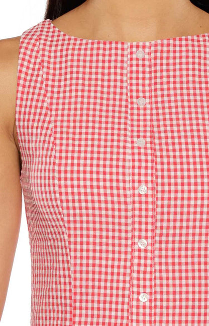 Jordyn Red Gingham Mini dress