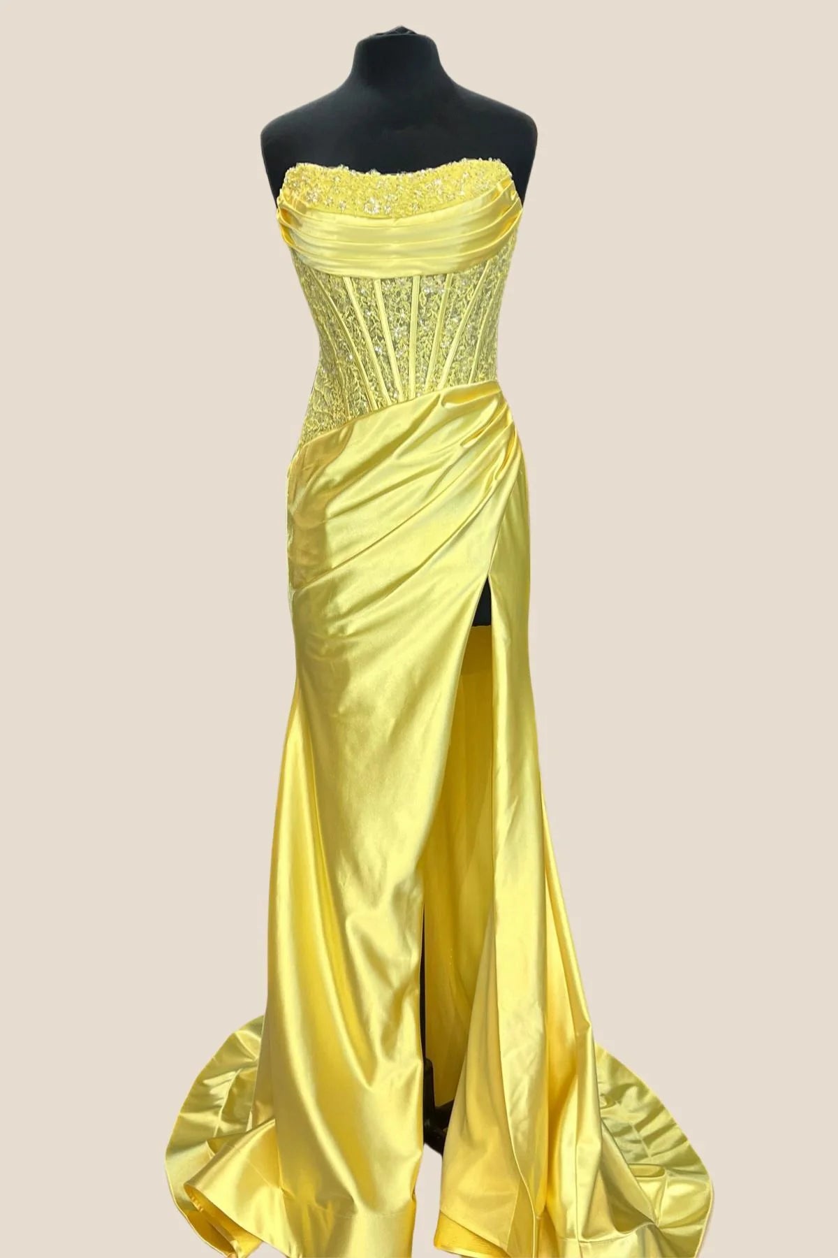 Strapless Pink Appliques Mermaid Long Dress