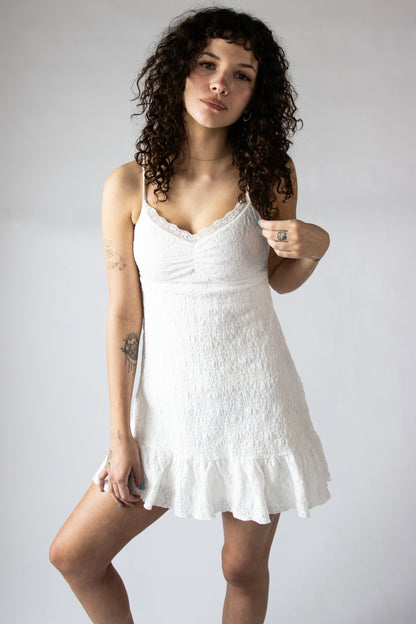 Lace Babydoll Mini Dress