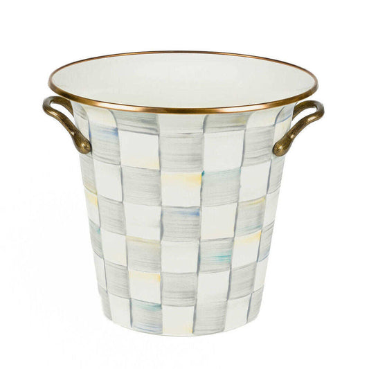 Sterling Check Enamel Design Wine Cooler