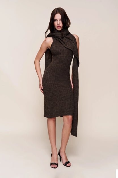 Hooded Knit Dress