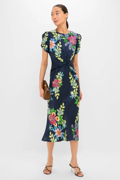 Hosta Trellis Gwen-C Midi Dress