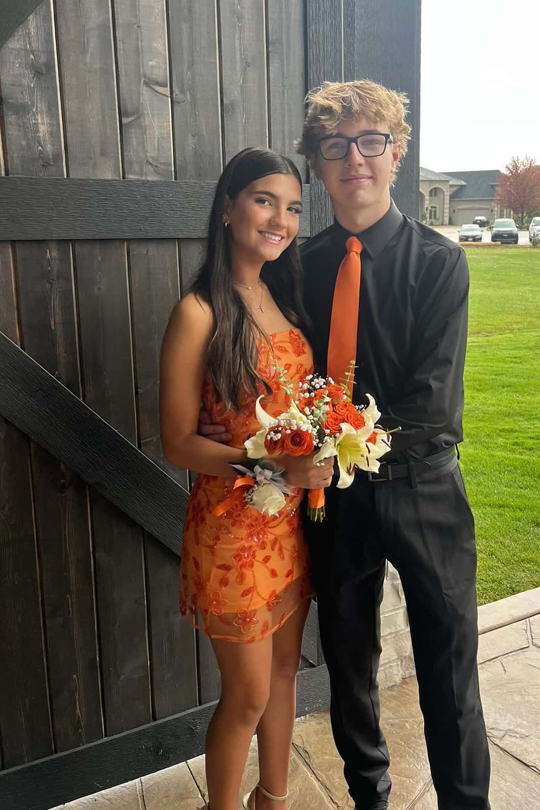 Strapless Yellow Beaded Flowers Tight Short Dress