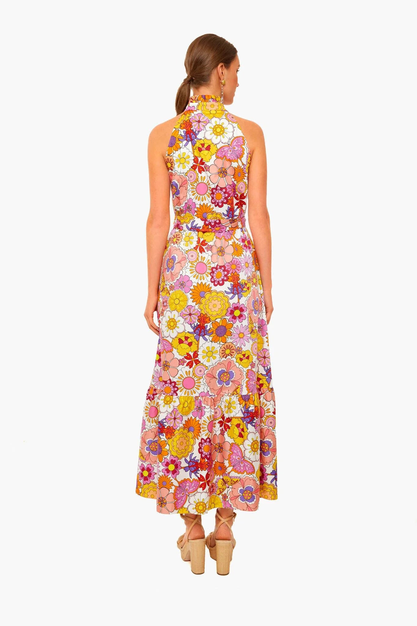 Good Vibes Pink Biba Cotton Dress