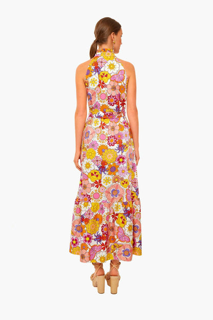 Good Vibes Pink Biba Cotton Dress