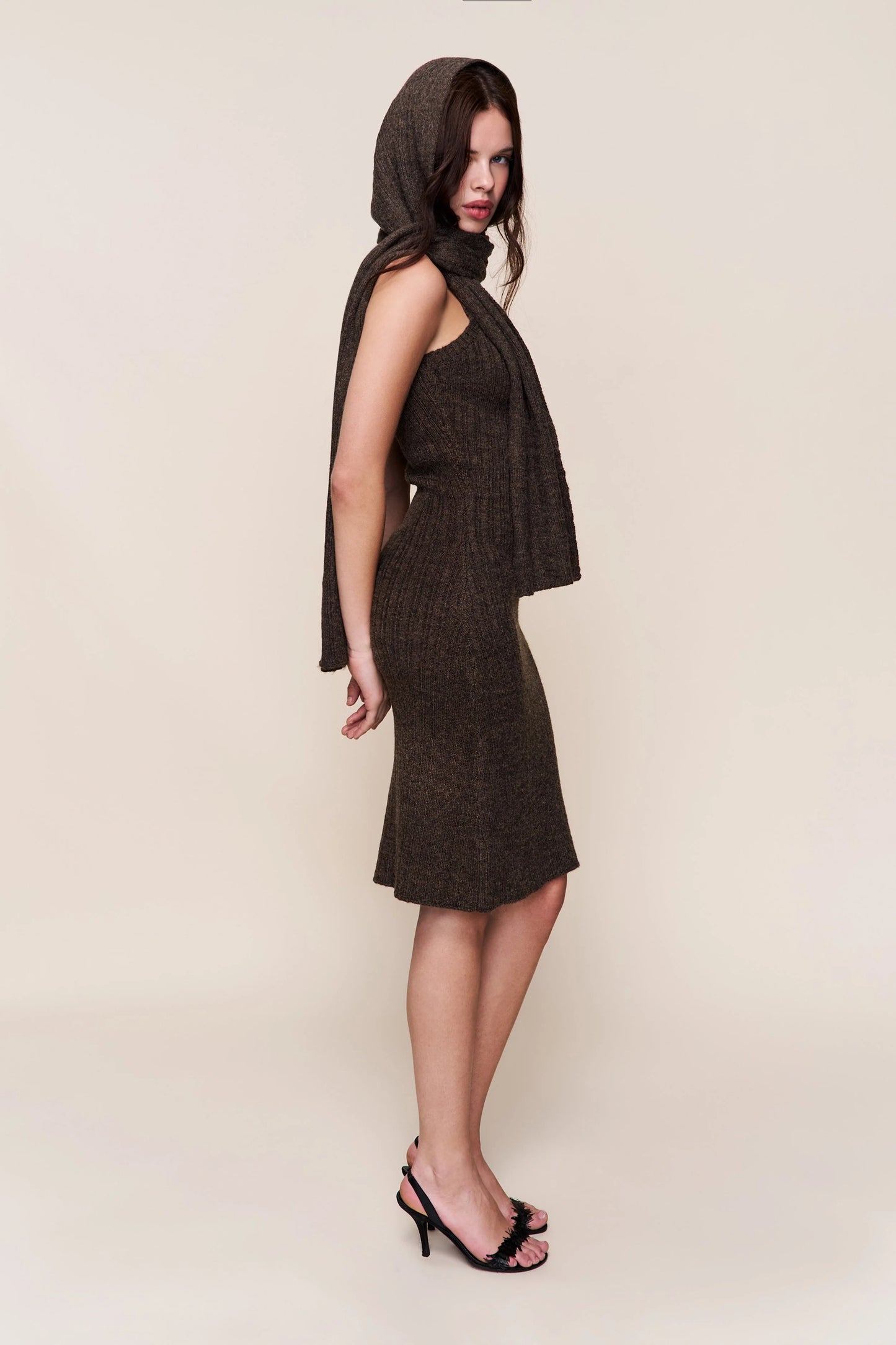 Hooded Knit Dress