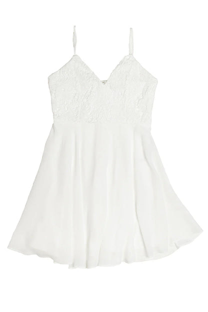 Lace Top Mini Dress