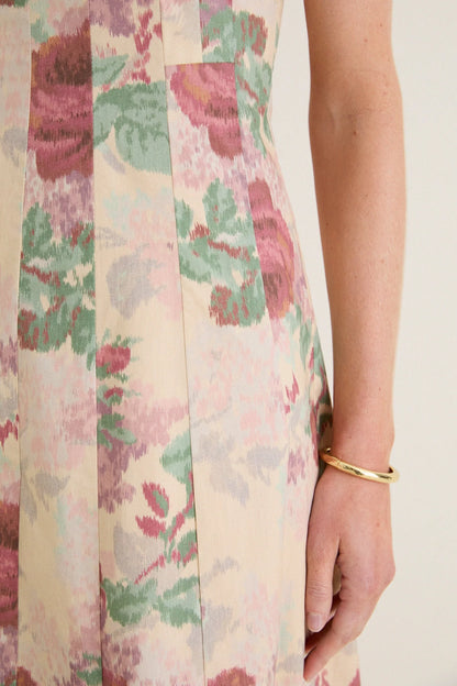 Rose Blur Cotton Poplin Edith Dress
