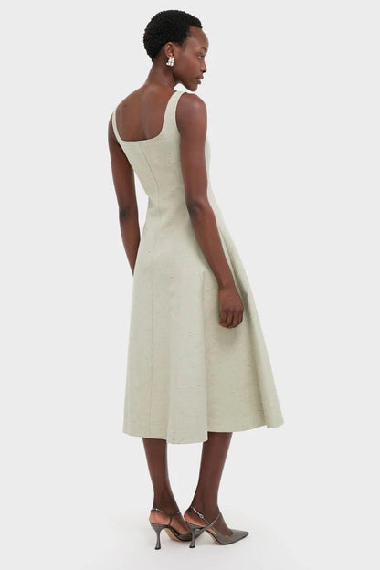Green Lily Orrie Midi Dress