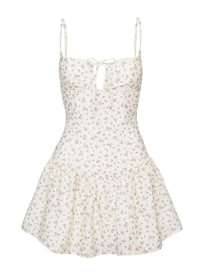 Joanie Drop Waist Mini Dress Floral Multi