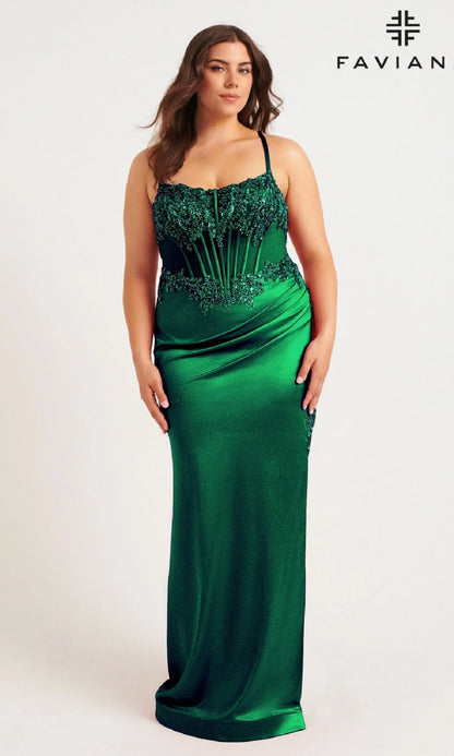 Faviana Long Plus-Size Formal Dress 9592