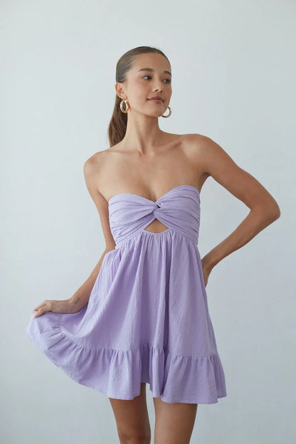 Savannah Twist Front Romper