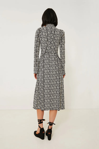 Multi Della Print Long Sleeve Dress