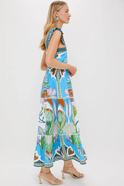 Blue Multicolor Sybill Dress
